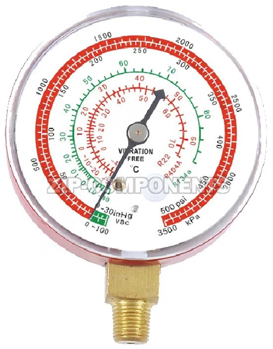 Манометр высокого давления (68мм, R22,R134,R407,R410) DSZH WK-6808H